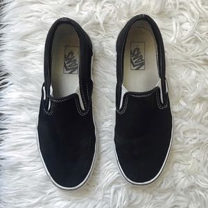 Black slip on vans